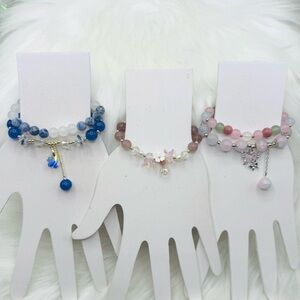 Beaded Bracelet Bundle Lot for Small Wrist Multicolored